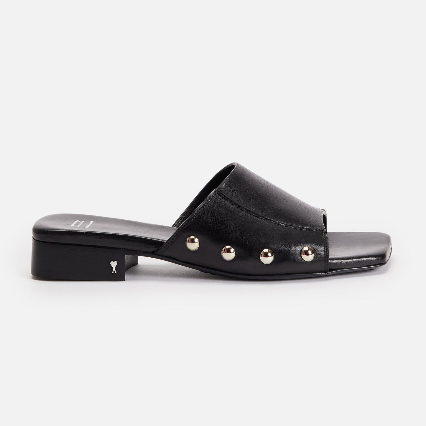 AMI Paris Leather Plat Mule (FSV901.840)