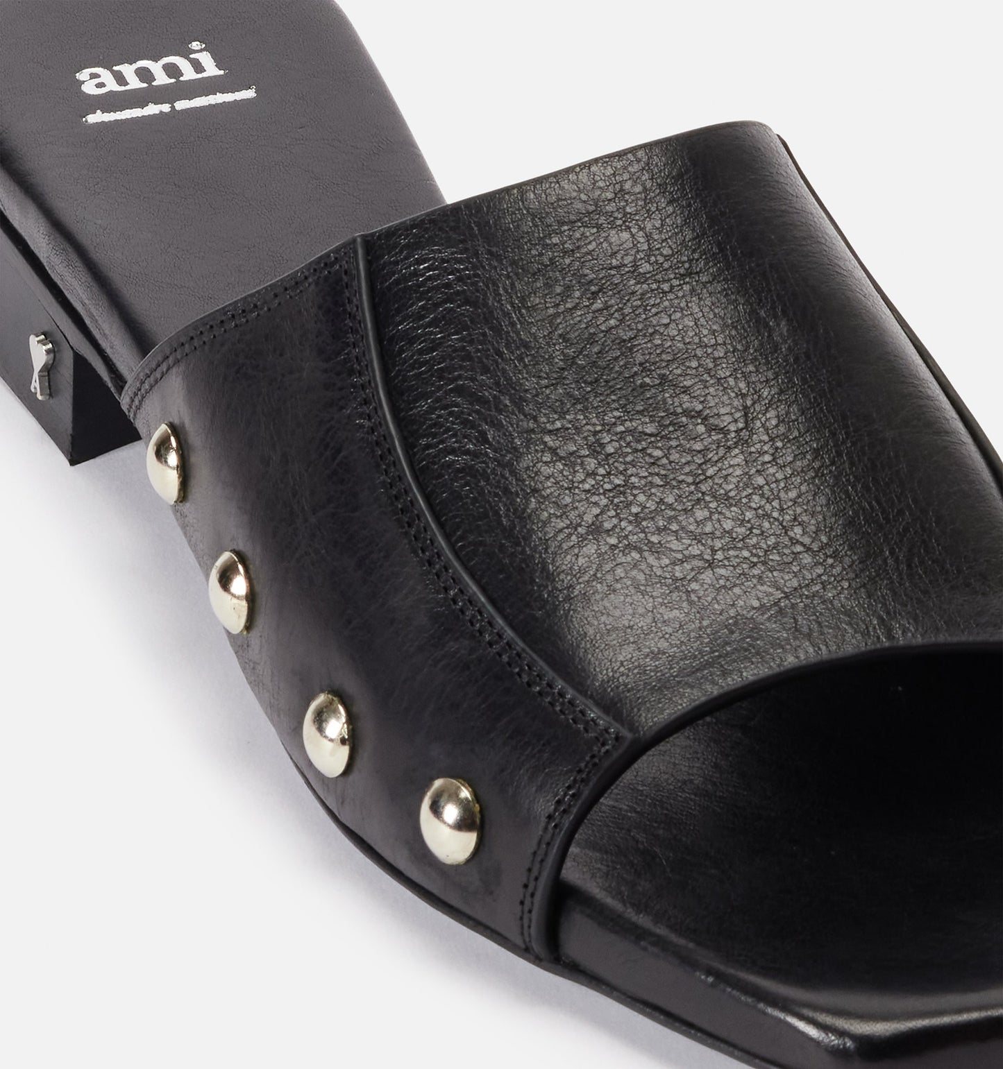 AMI Paris Leather Plat Mule (FSV901.840)