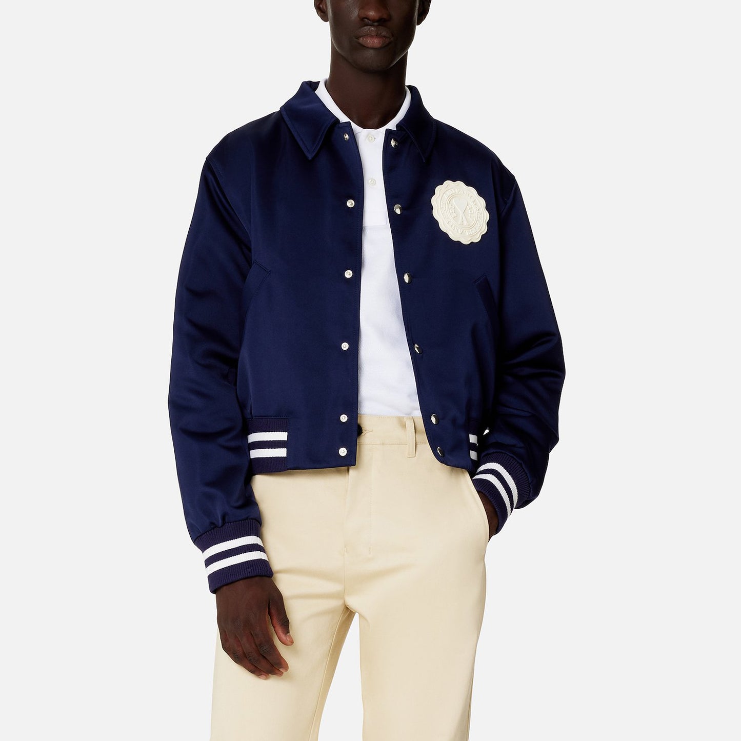AMI Paris Varsity Bomber Jacket (UJK219.PL0011)