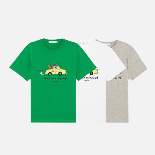 Maison Kitsuné Paris Taxi Graphic T-Shirt (IU00101KJ0008)
