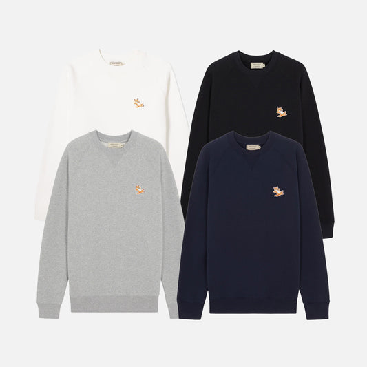 Maison Kitsuné Relaxed Fox Head Patch Sweatshirt (GU00342KM0002)