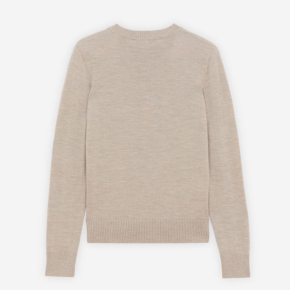 Maison Kitsuné Fox Head Patch Wool Cardigan (HW00521KT1036)