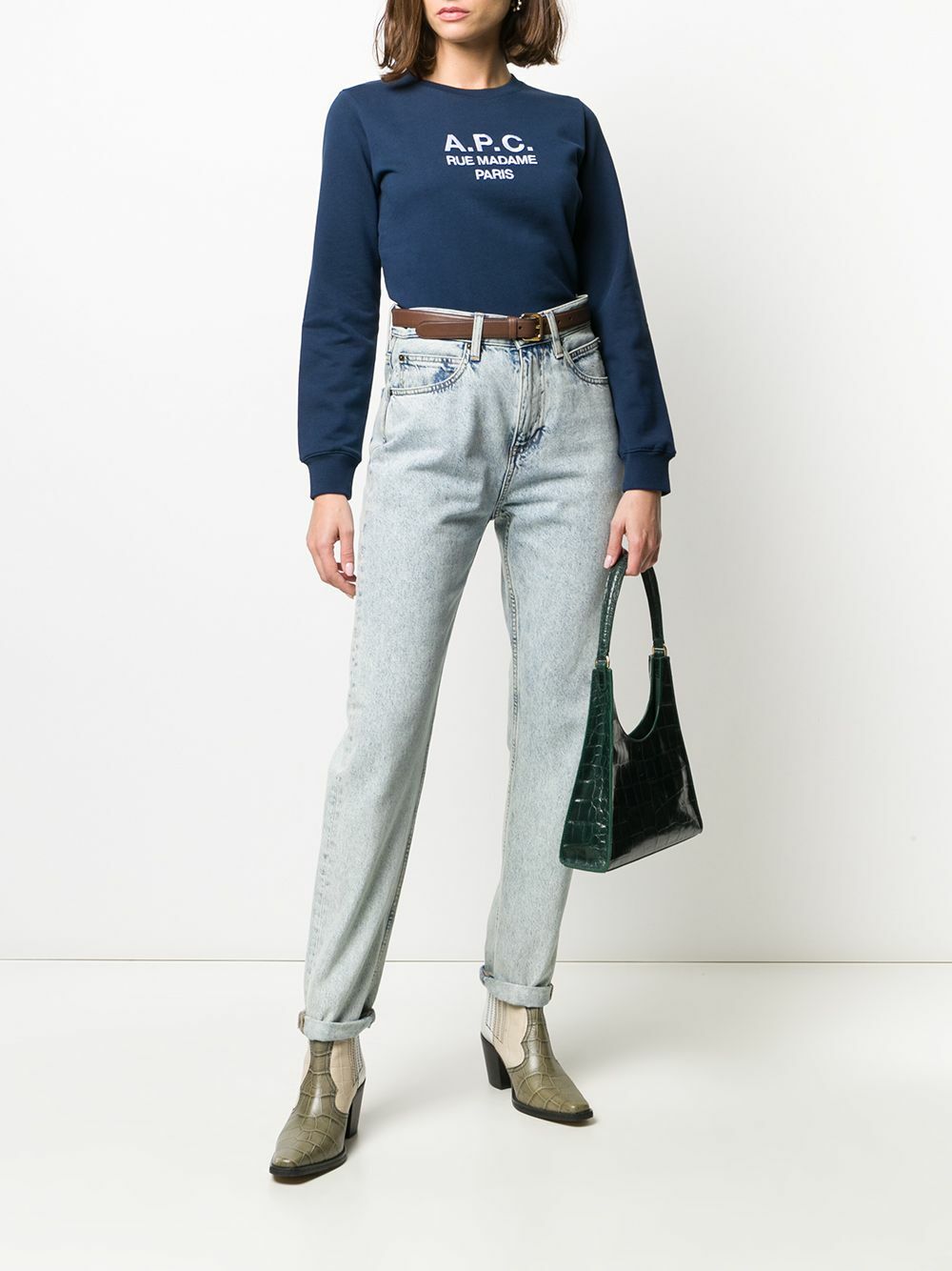 A.P.C. Logo Crewneck Sweatshirt (COEBH-F27561)