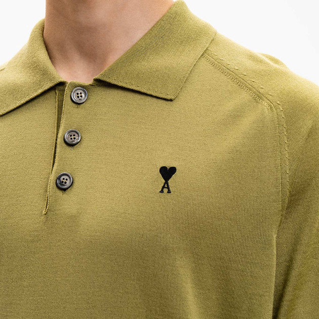 AMI Paris Quota Polo with Contrasted Ami de Coeur HPL438.KN0039