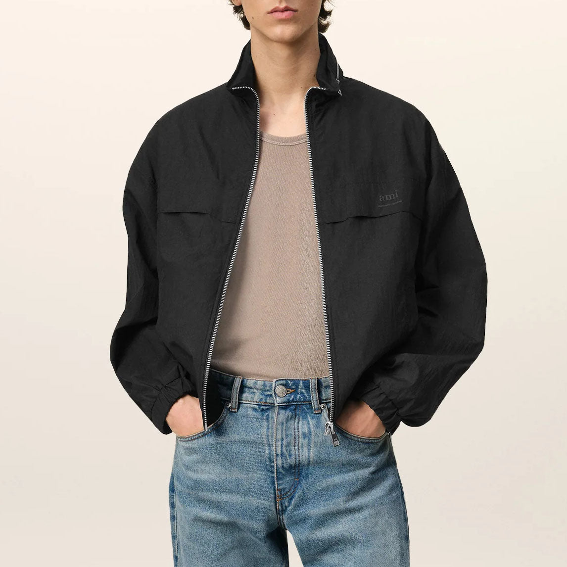 AMI Paris Technical Zip-Up Jacket (UJK058.PA0009)