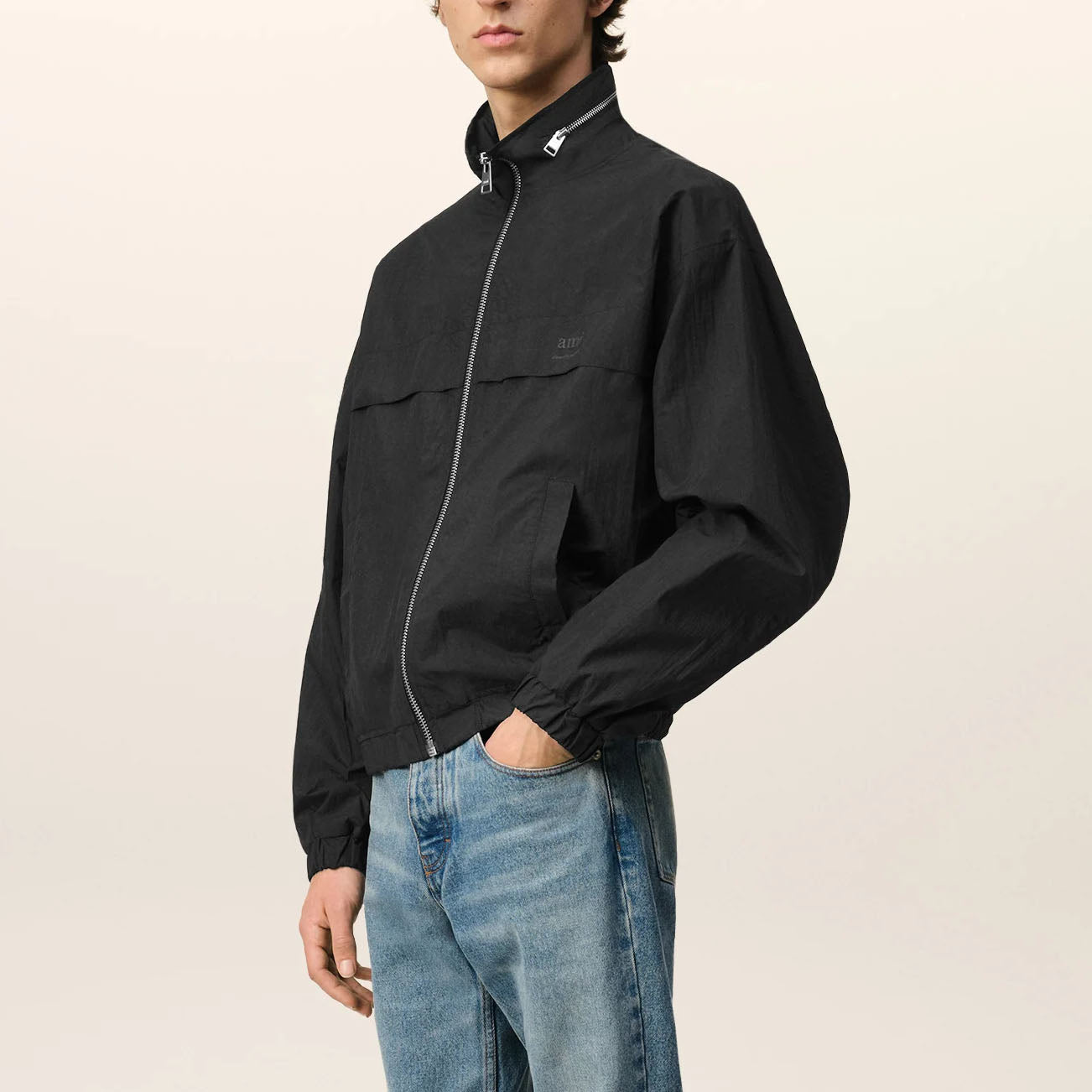 AMI Paris Technical Zip-Up Jacket (UJK058.PA0009)