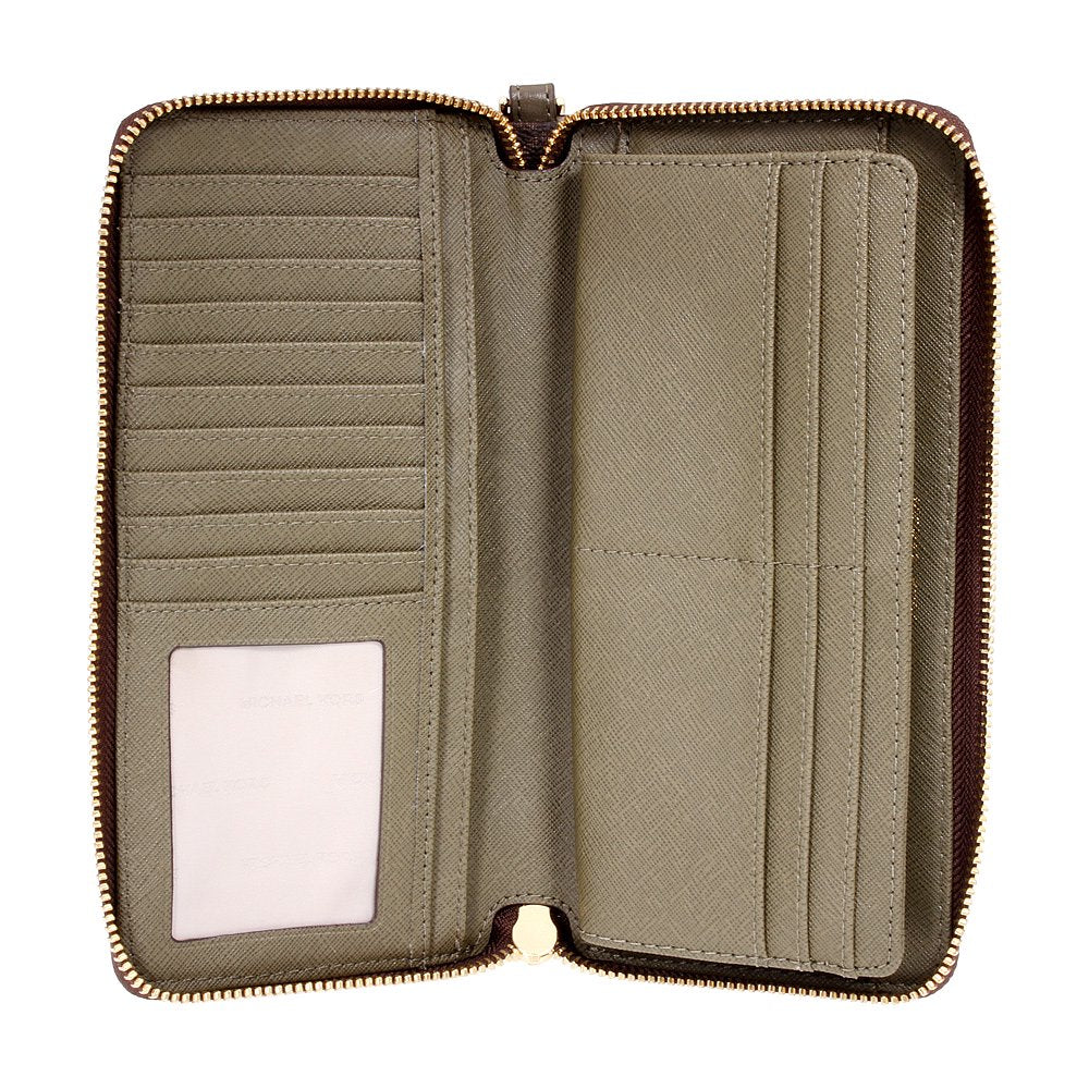 Michael Kors Jet Set Travel Logo LG Continental Wristlet Wallet (32S7GTTE9B)