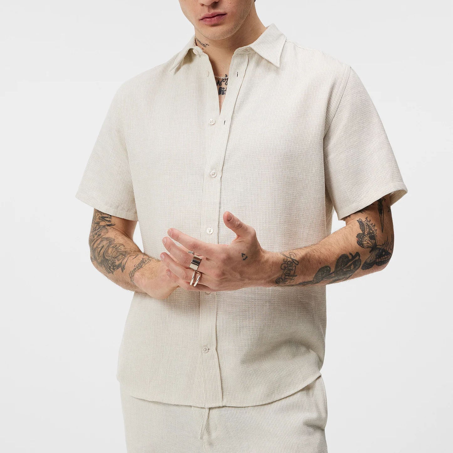 J.Lindeberg Loun Linen Mix Shirt (FMST10661)