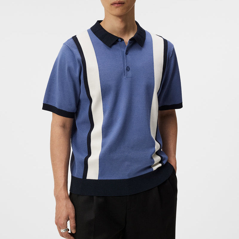 J.Lindeberg Reymond Stripe Polo Shirt (FMKW10427)