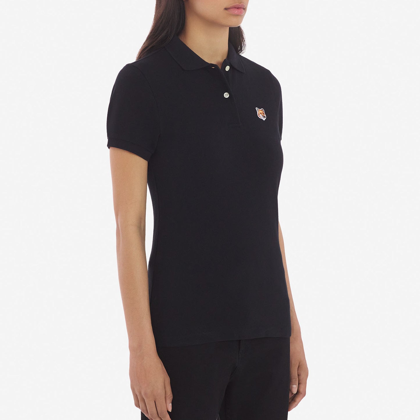 Maison Kitsuné Fox Head Patch Polo Shirt (FU00203KJ7007)