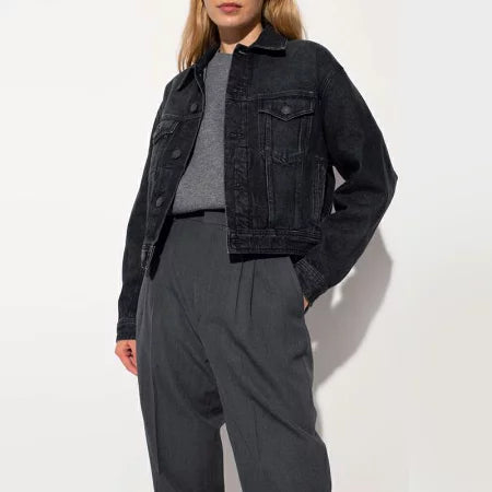 AMI Paris Trucker Denim Jacket H21FD450.611