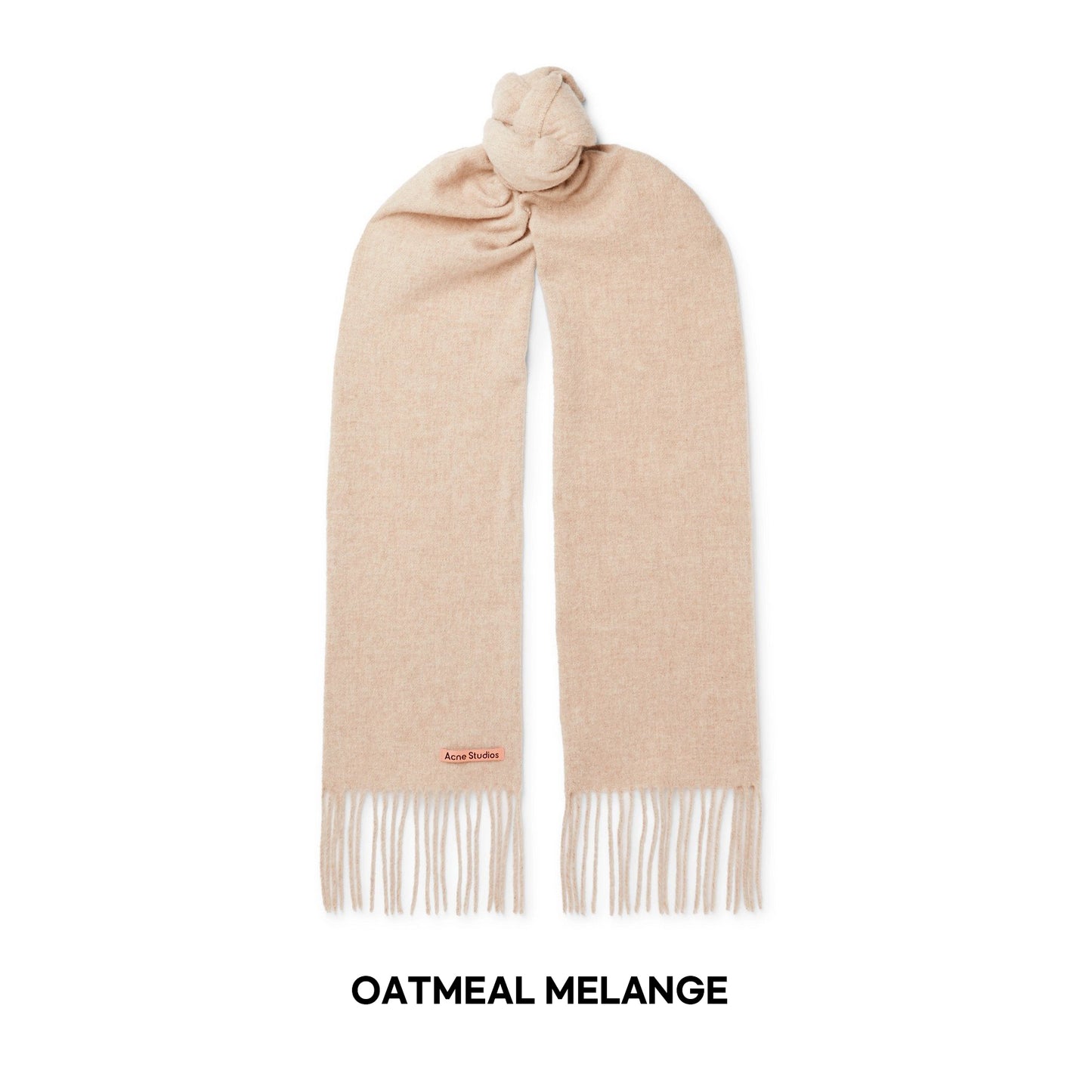 FRINGE WOOL SCARF - SKINNY