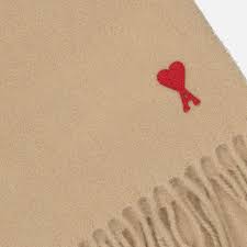 AMI Paris Ami de Coeur Wool Scarf (USF405.334-U)