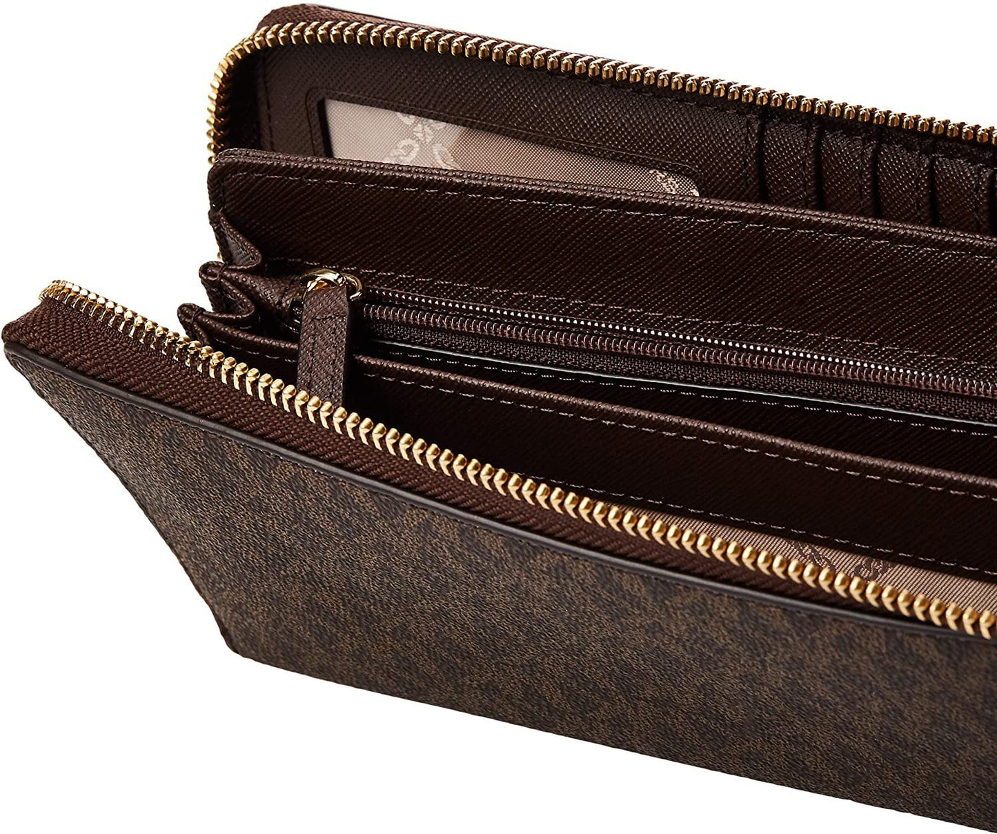 Michael Kors Jet Set Travel Logo LG Continental Wristlet Wallet (32S7STTE9B)