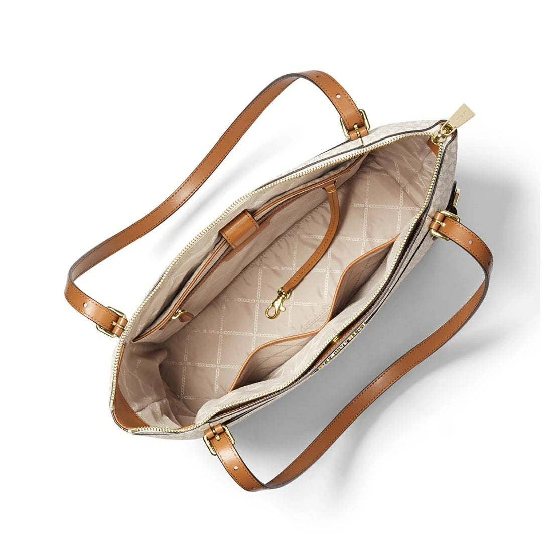 Michael Kors Voyager Logo Large East West Top-Zip Tote (30F9GV6T9B)