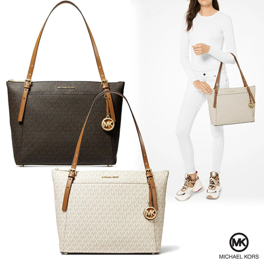 Michael Kors Voyager Logo Large East West Top-Zip Tote (30F9GV6T9B)