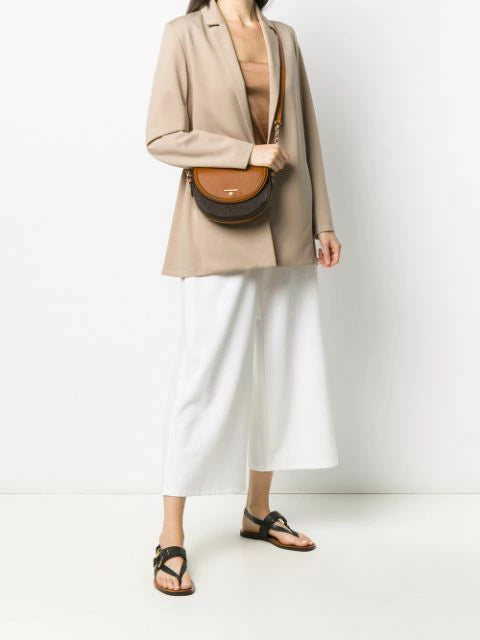 Michael Kors Jet Set Logo Medium Half Dome Crossbody (32T0GT9C6B)