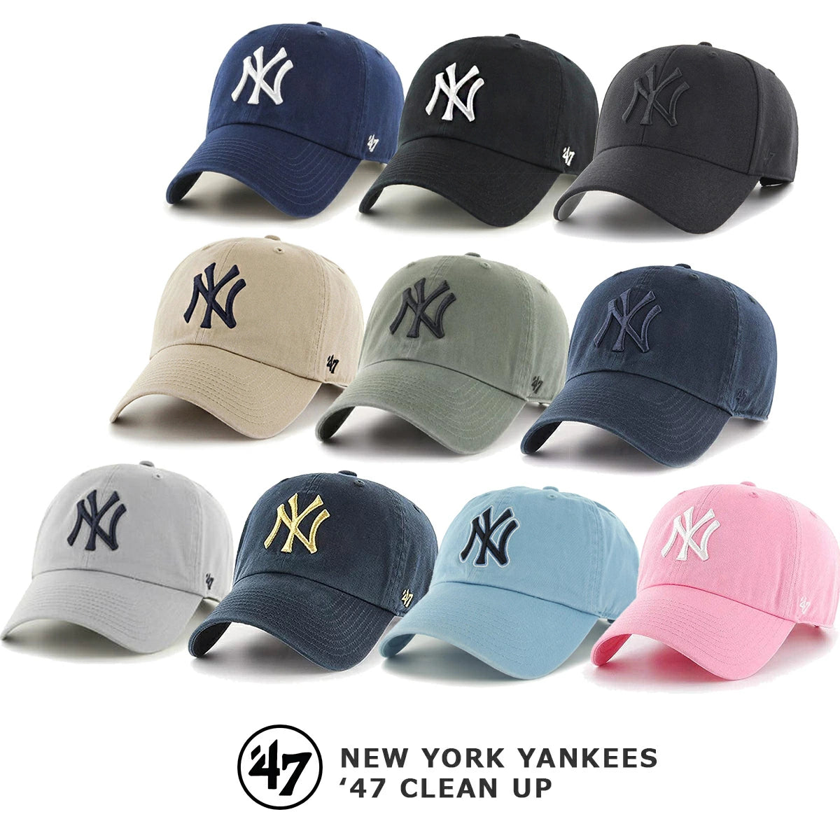 ’47 Brand New York Yankees Adjustable Cap (B-RGW17GWS)