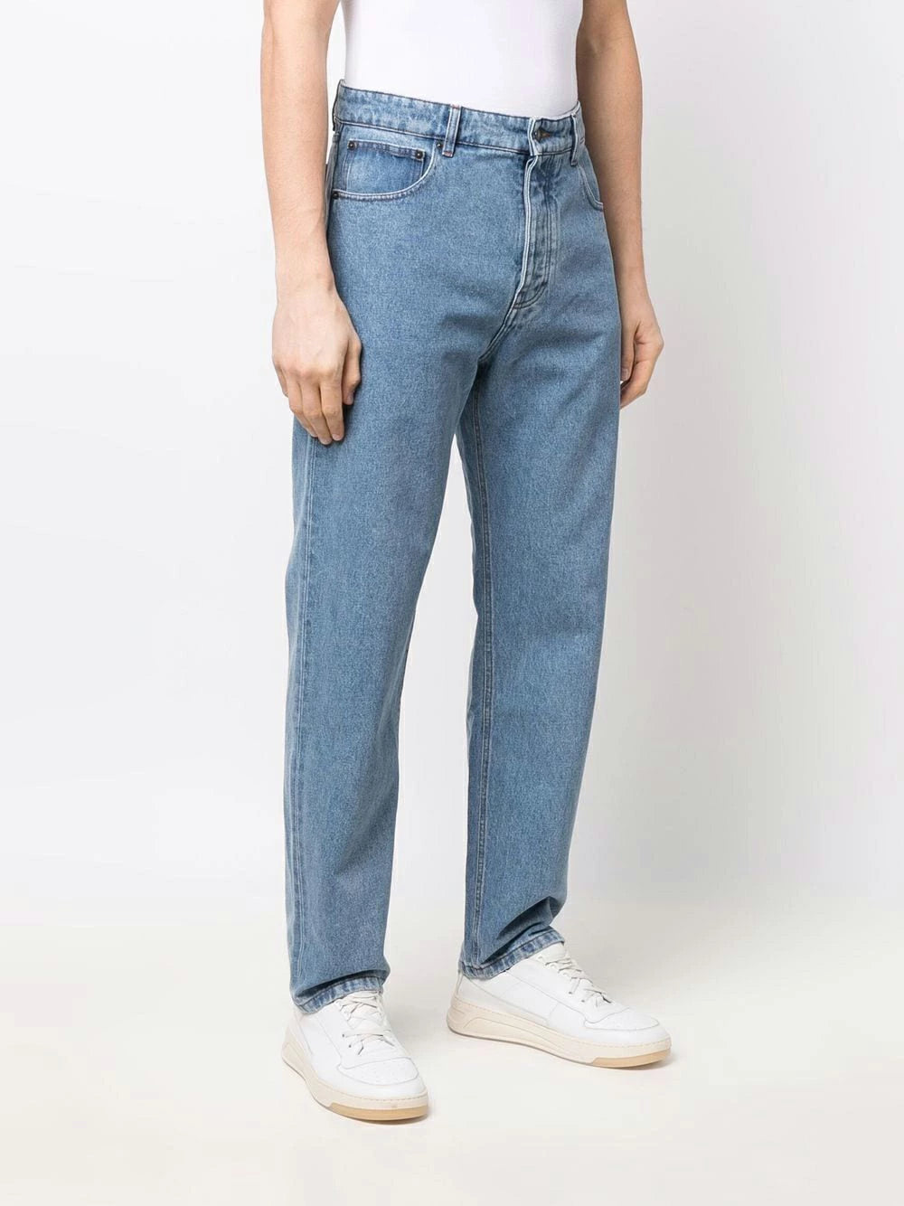 AMI Paris Straight Fit Denim Pants (E22HTR002.603)