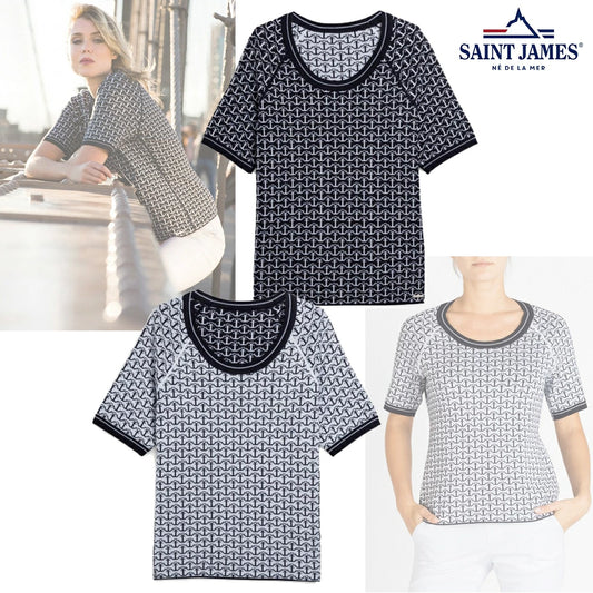 Saint James Argeles Reversible Anchor Sweater (0463-DR)