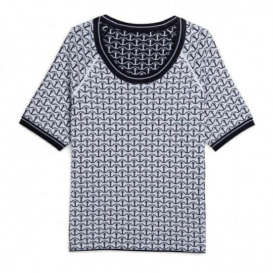 Saint James Argeles Reversible Anchor Sweater (0463-DR)