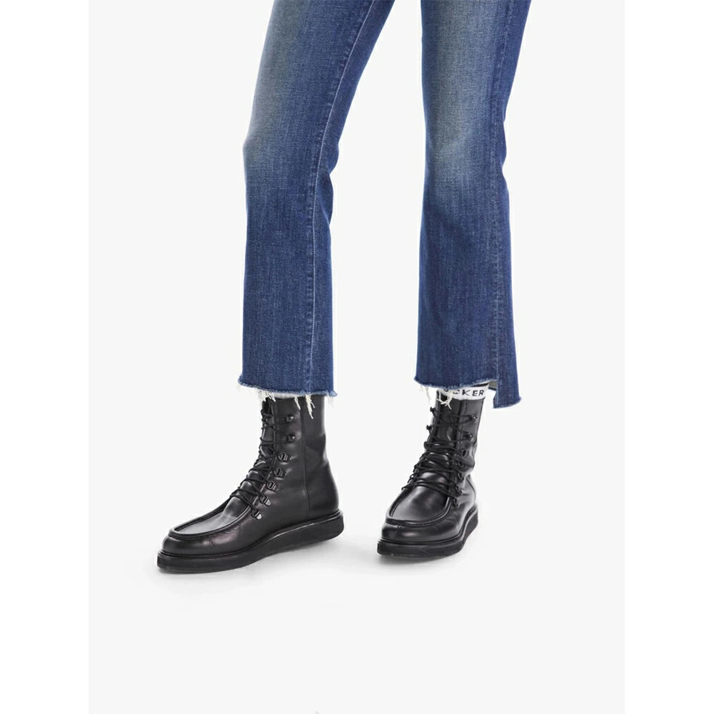 MOTHER The Insider Crop Step Fray Girl Crush Jeans (1157-383)