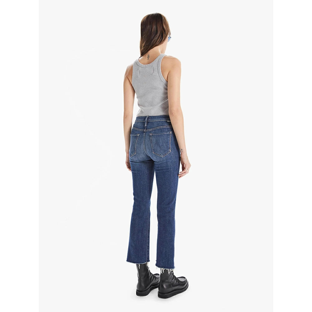 MOTHER The Insider Crop Step Fray Girl Crush Jeans (1157-383)