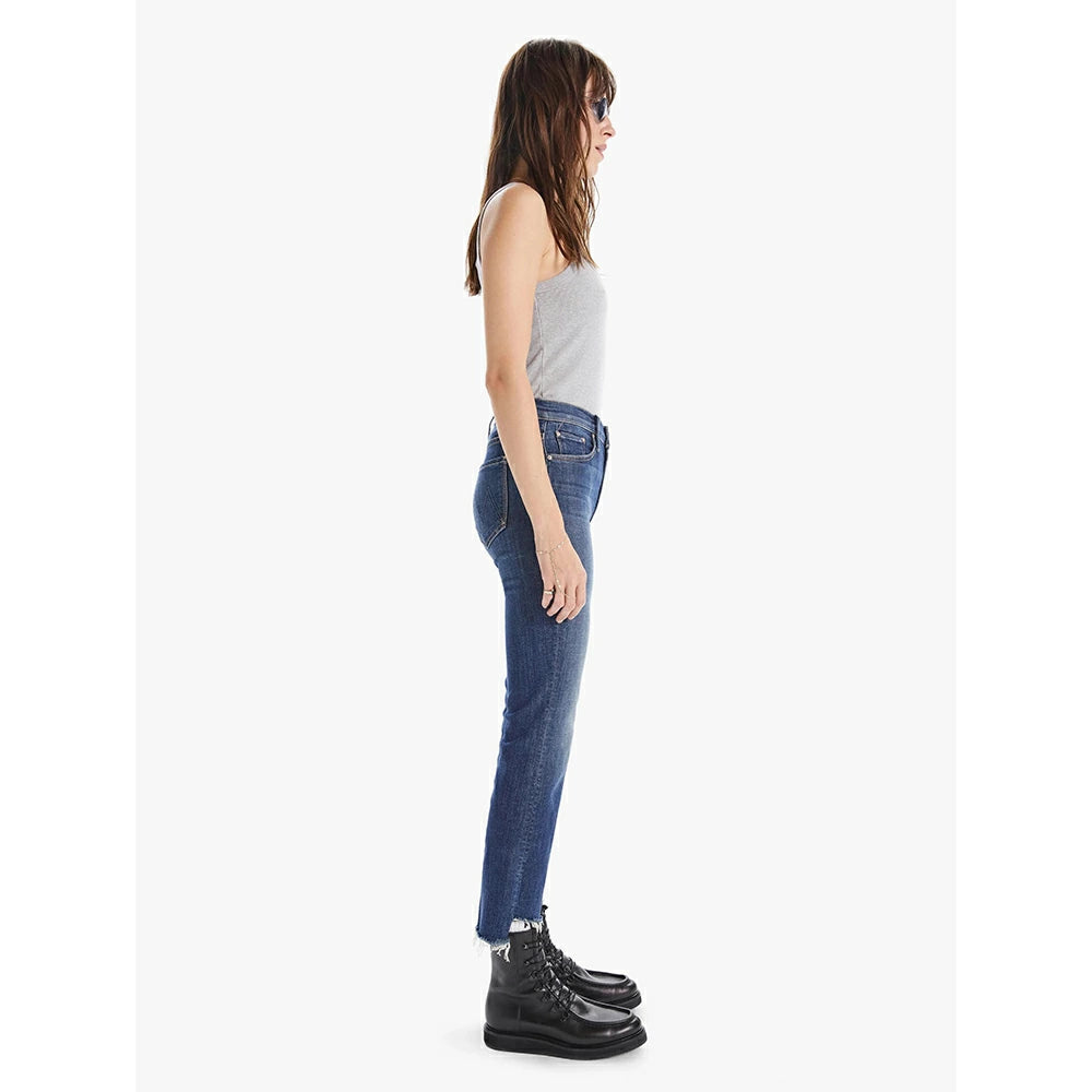 MOTHER The Insider Crop Step Fray Girl Crush Jeans (1157-383)