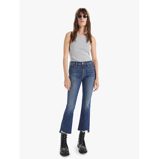 MOTHER The Insider Crop Step Fray Girl Crush Jeans (1157-383)