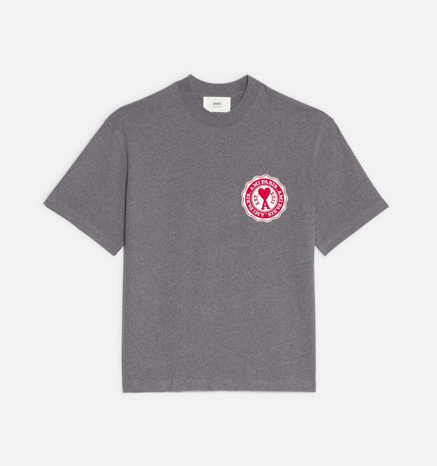 AMI Paris Ami de Cœur Badge T-Shirt (UTS011.717)