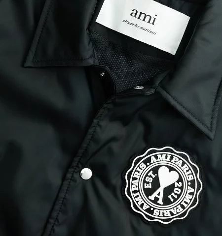 AMI Alexandre Mattiussi Coach Jacket – HJK215.274 (Black)