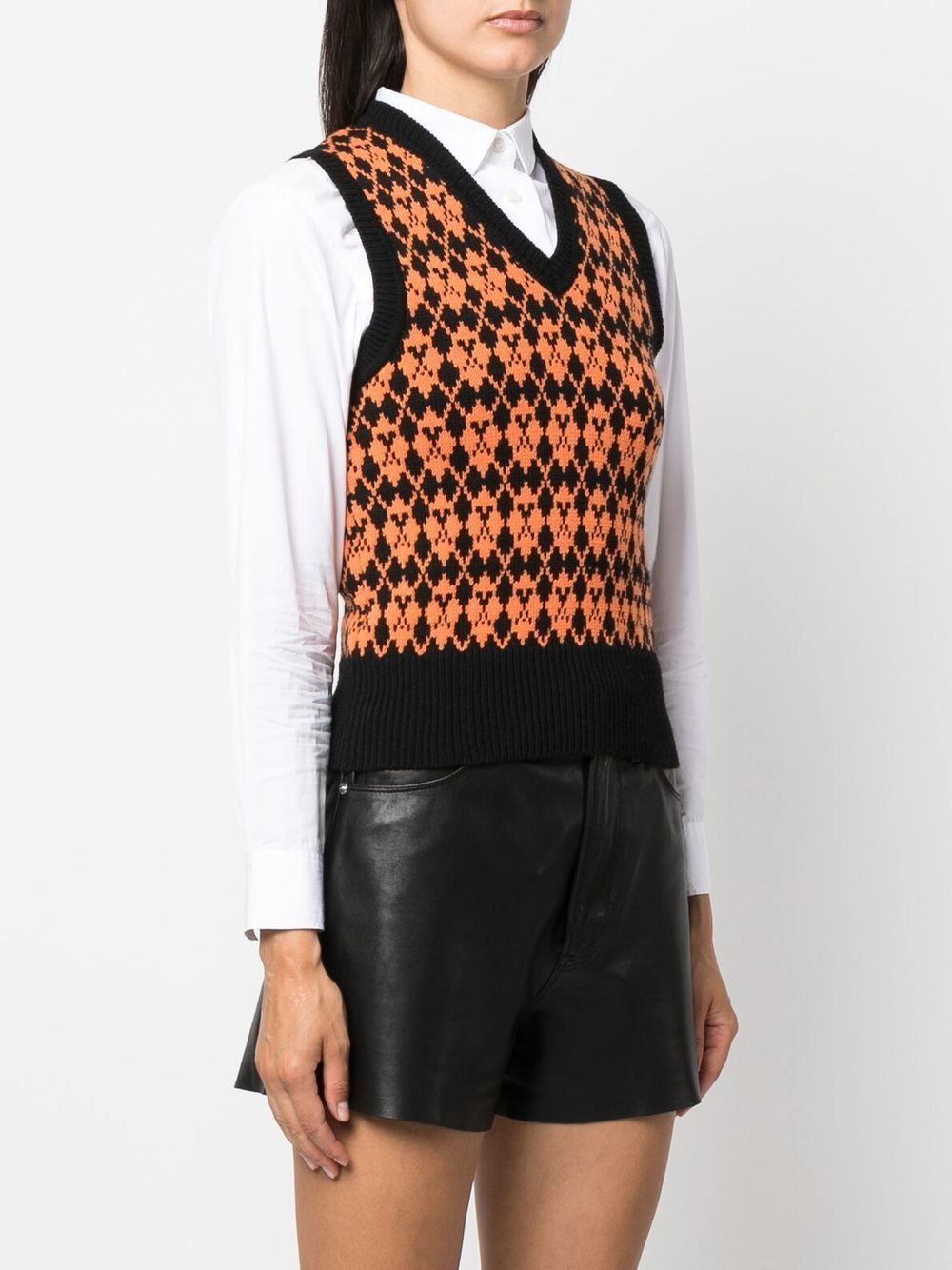 AMI Paris Ami de Coeur Wool Sweater Black/Purple (FKS730.030)