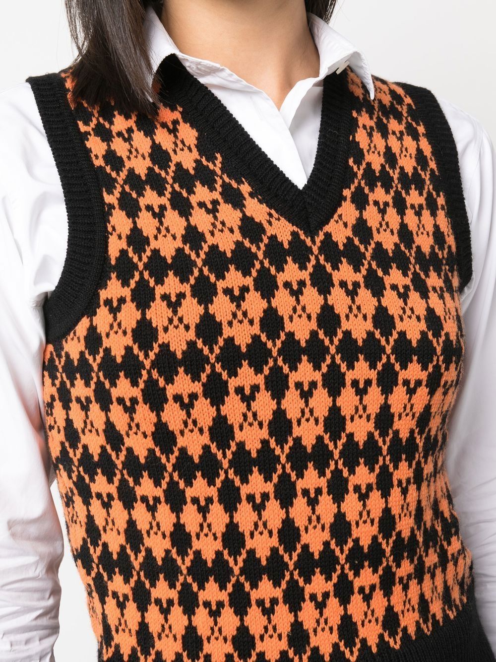 AMI Paris Ami de Coeur Wool Sweater Black/Purple (FKS730.030)