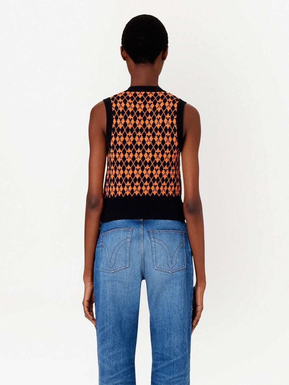 AMI Paris Ami de Coeur Wool Sweater Black/Purple (FKS730.030)