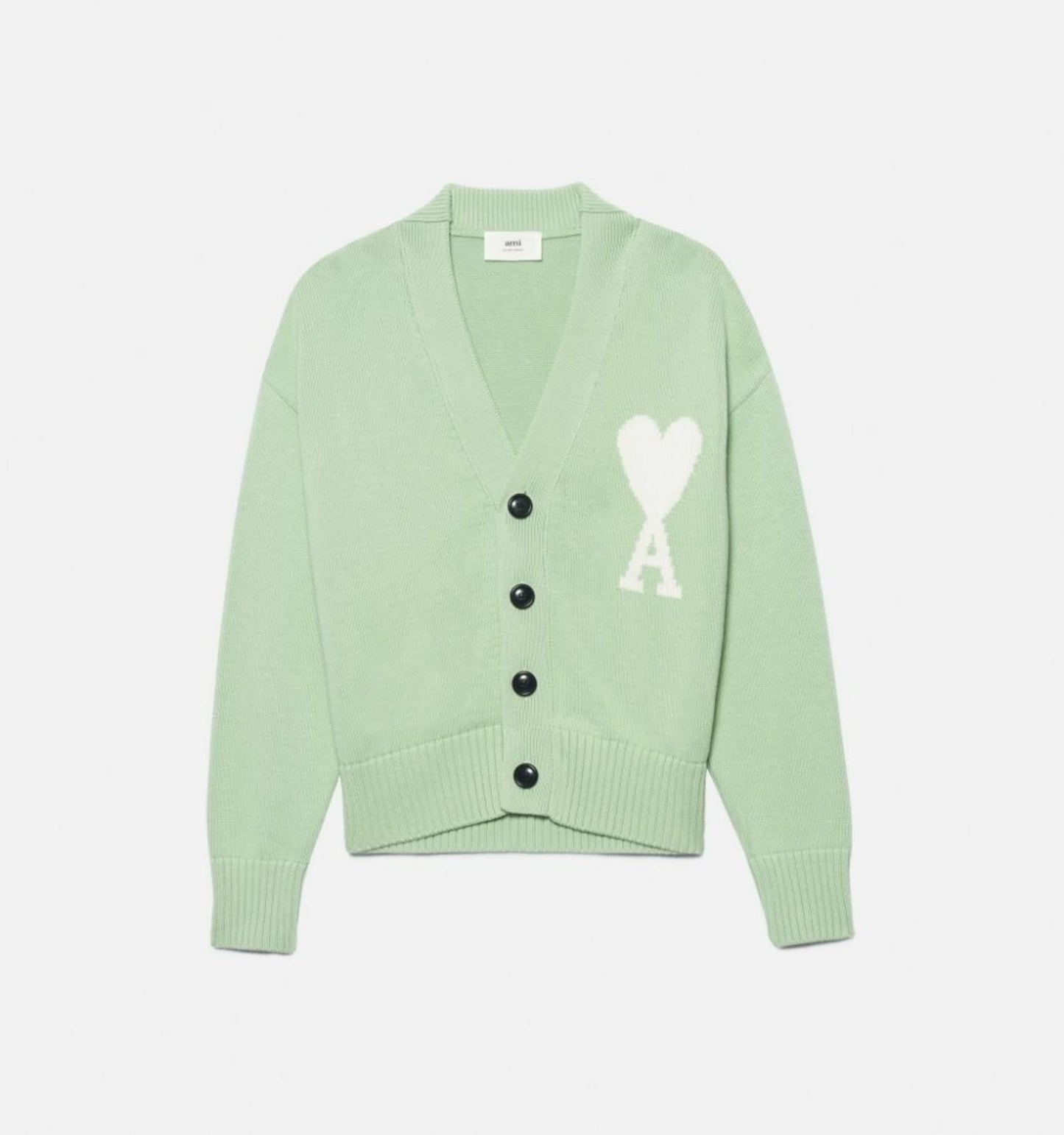 Ami de Coeur Big Heart Logo Wool Cardigan (E22UKC003.016)