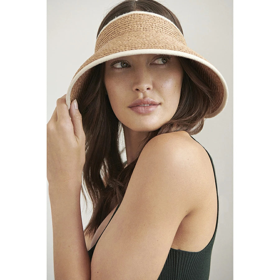 Helen Kaminski Aleeya 9 Raffia Visor (HAT50513ALEEY9)