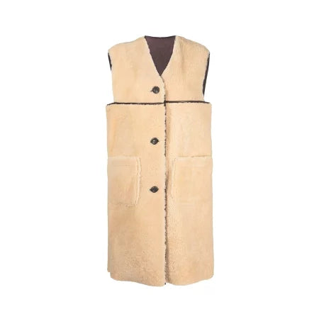 MARNI LAMB FUR LONG VEST (GLMX0064B0 ULM095)