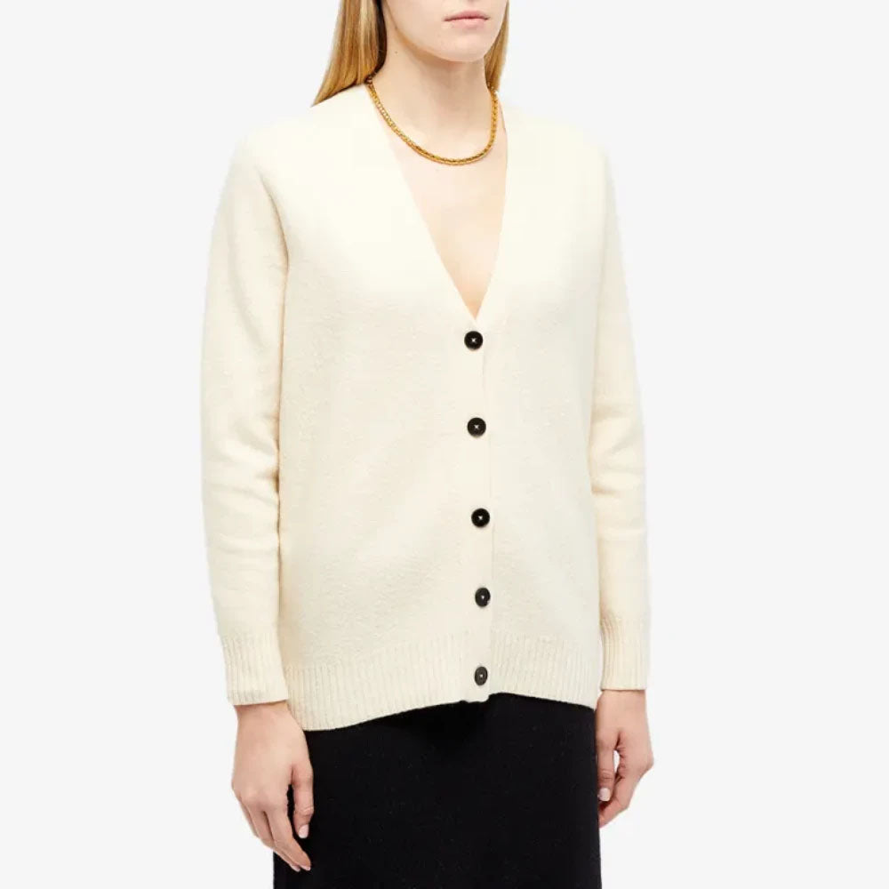 Jil sander V-Neck Wool Cardigan (J01HP0002 J14603)