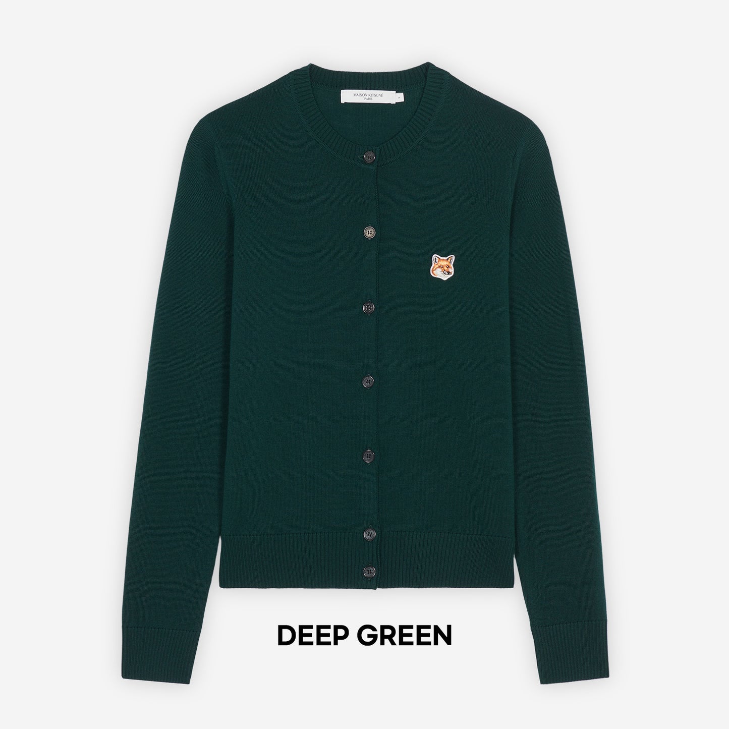 Maison Kitsuné Fox Head Patch Cardigan (JW00508KT1036)