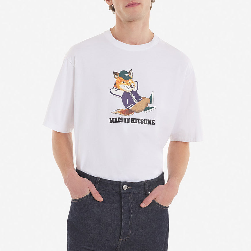 Maison Kitsuné Dressed Fox Easy T-Shirt White (KM00103KJ0008)