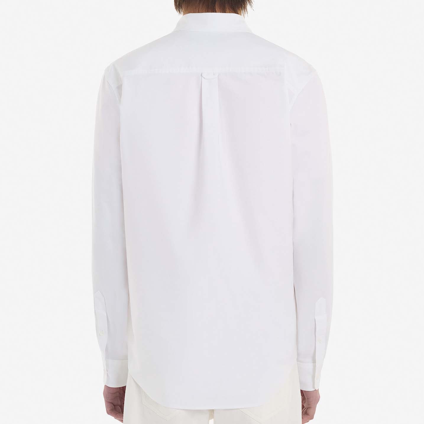 Maison Kitsuné Dressed Fox Patch Relaxed Shirt White (KM00488WC2010)