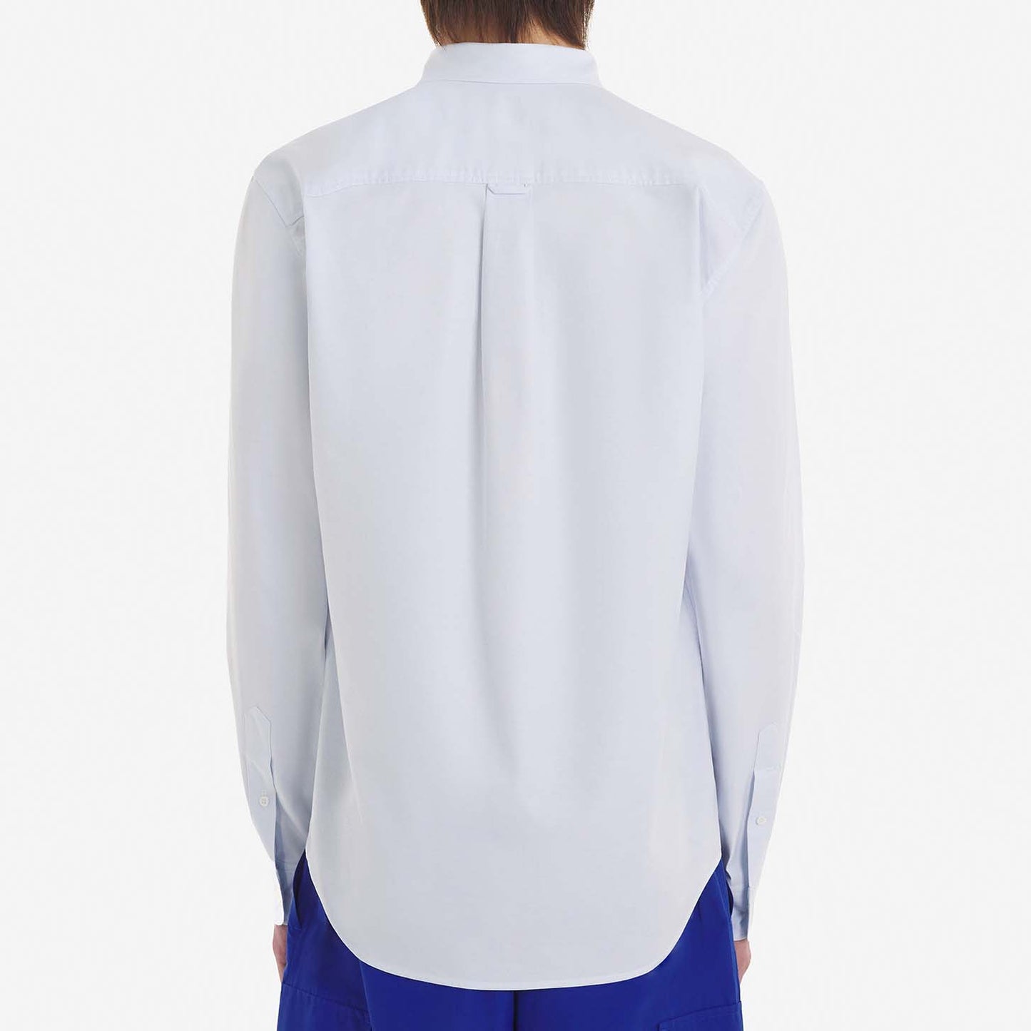Maison Kitsuné Dressed Fox Patch Relaxed Shirt White (KM00488WC2010)