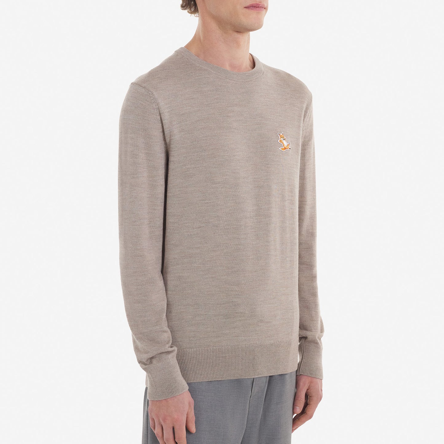 Maison Kitsuné Fox Head Patch Sweatshirt (KM00561KT1036)