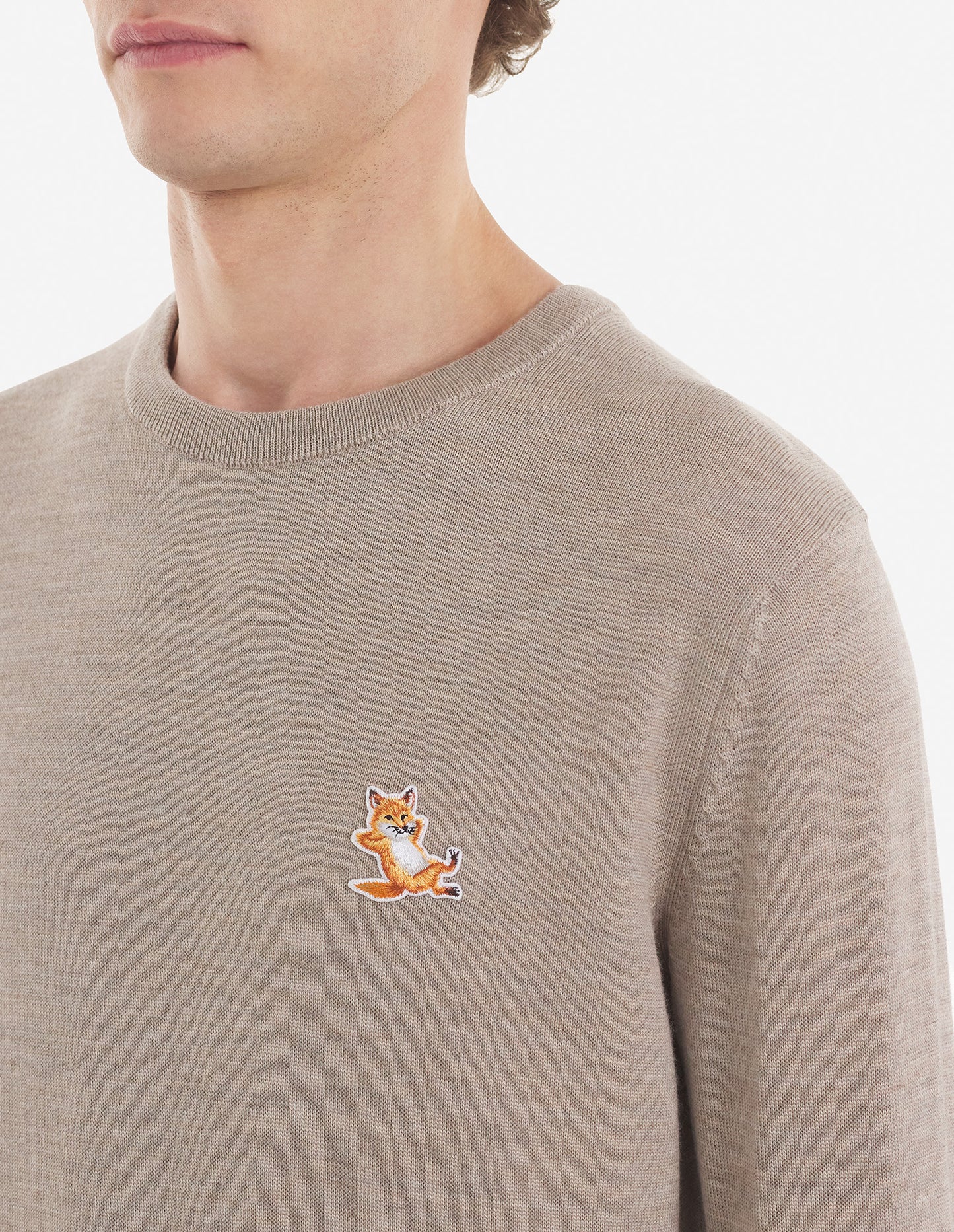 Maison Kitsuné Fox Head Patch Sweatshirt (KM00561KT1036)