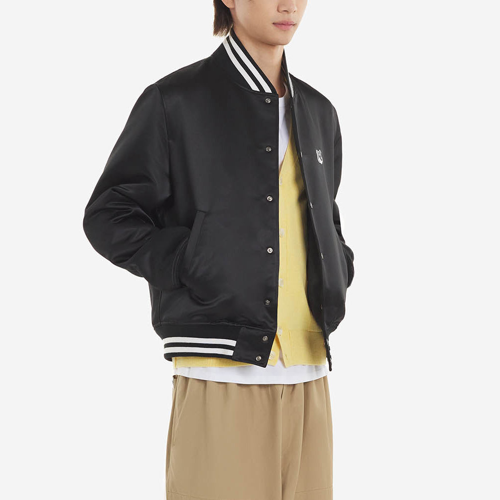 Maison Kitsuné Satin Teddy Jacket – KM02233WQ0052