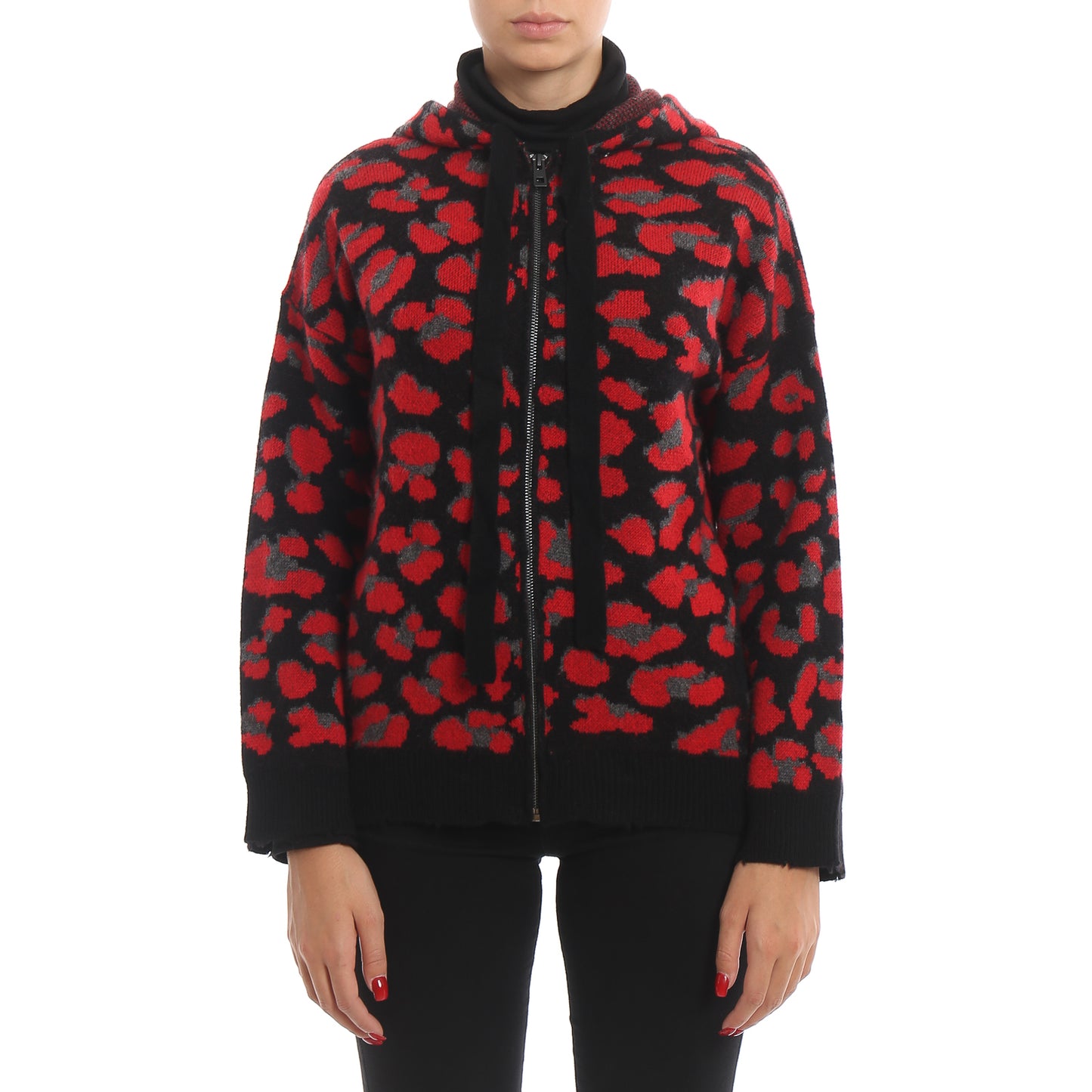 Zadig & Voltaire Lennox Leo Jacquard Hoodie (WHML2402F)