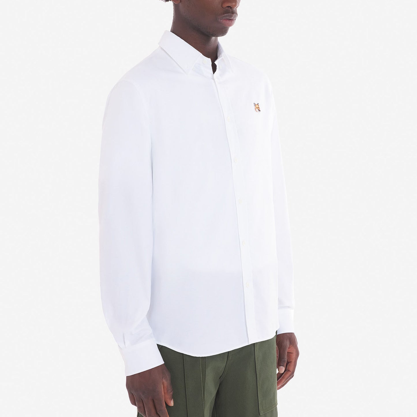 Maison Kitsuné Classic Fox Head Oxford Shirt (LM00404WC2010)