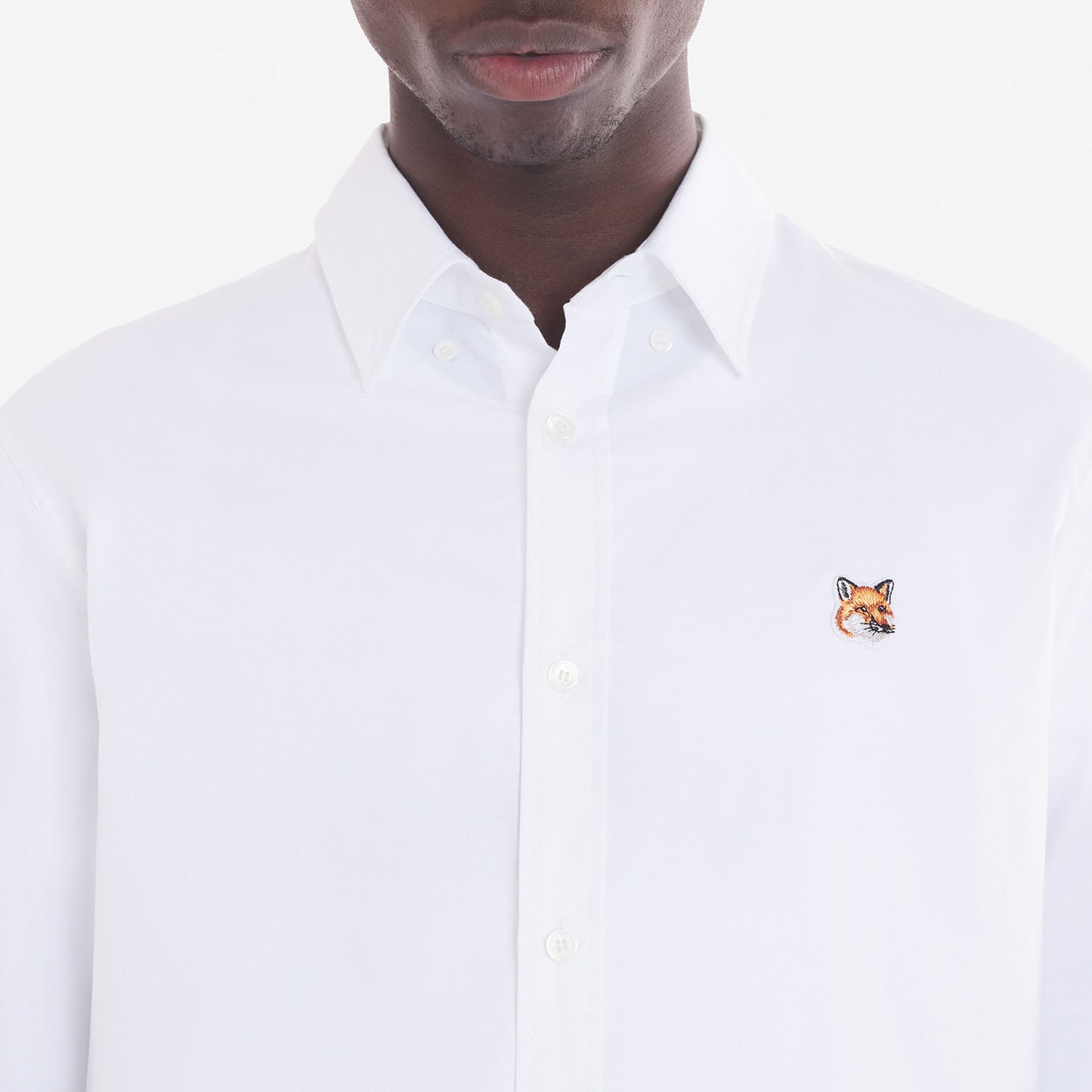 Maison Kitsuné Classic Fox Head Oxford Shirt (LM00404WC2010)