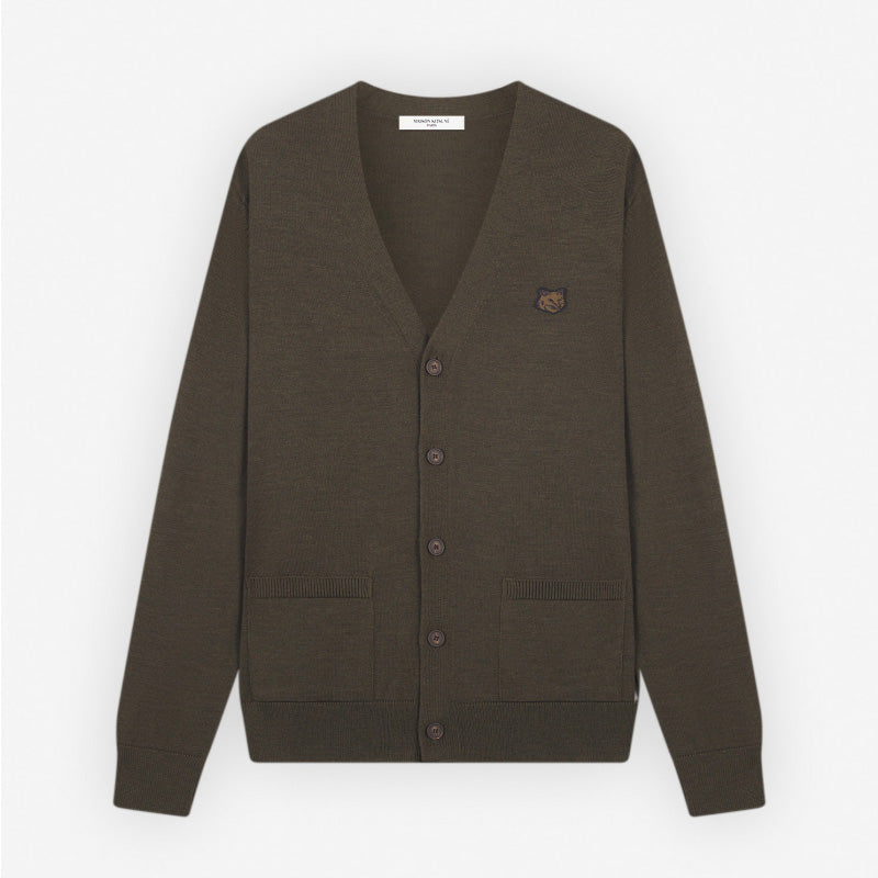 Maison Kitsuné Fox Head Patch Cardigan (LM00505KT1036)