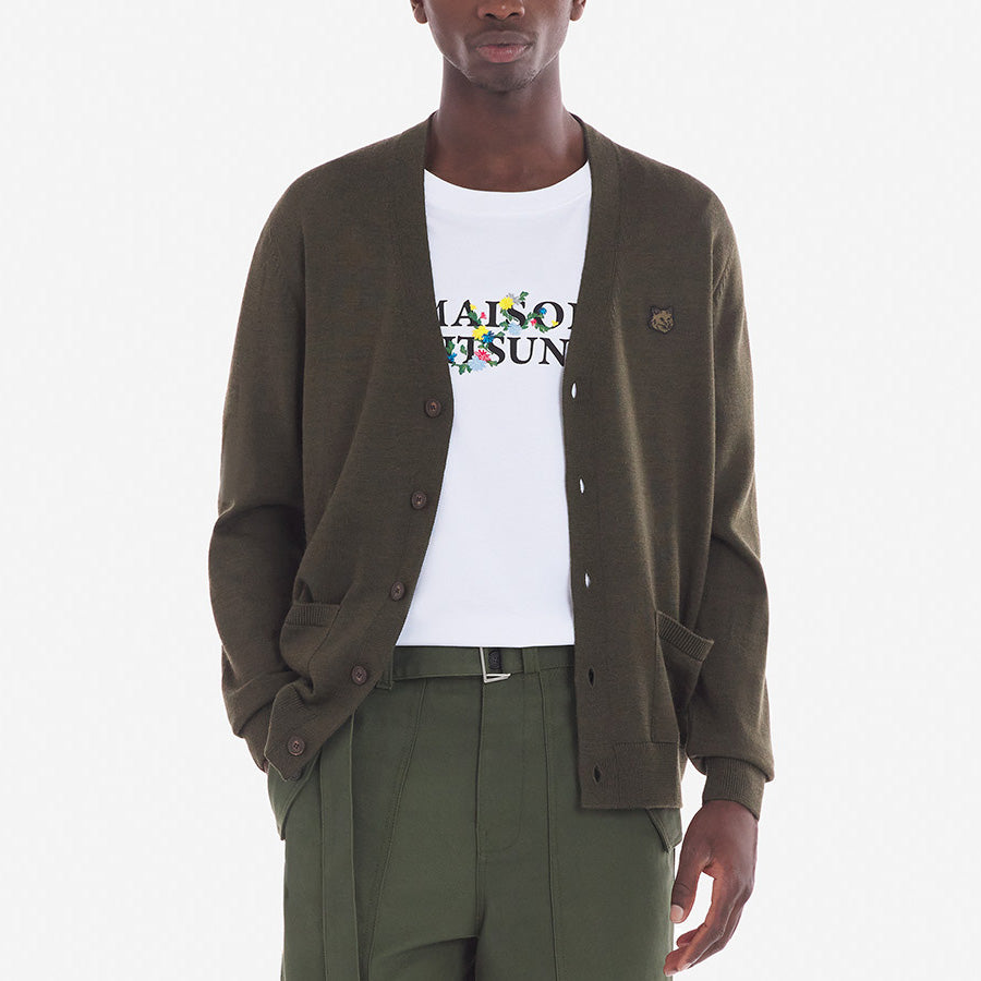 Maison Kitsuné Fox Head Patch Cardigan (LM00505KT1036)